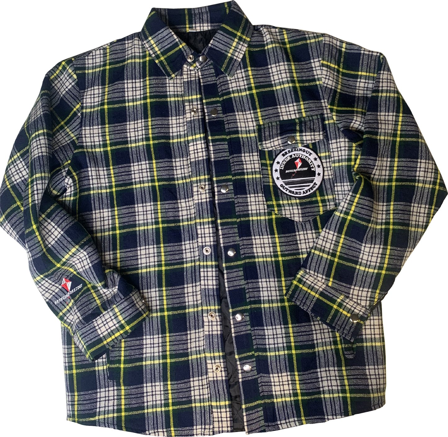 IAOA Flannel Plaid Down Shacket