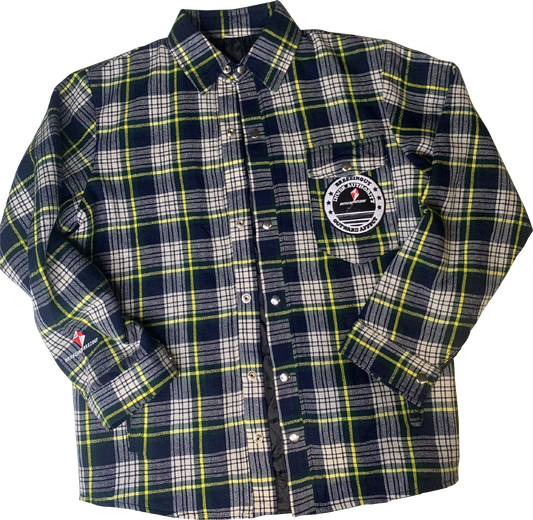 IAOA Flannel Plaid Down Shacket
